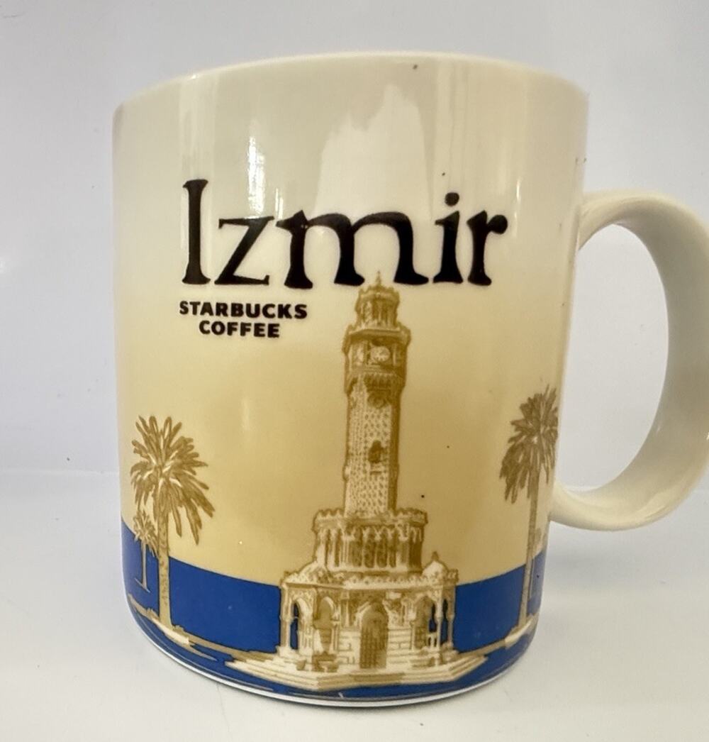Starbucks Izmir Turkey 2014 Mug Icon Collection Coffee Tea Small Flaw 16oz